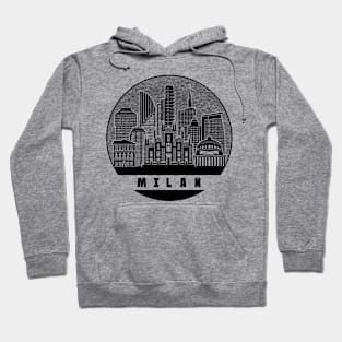 Milan Italy Skyline Hoodie